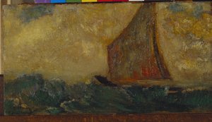 القارب الصوفي بواسطة Odilon Redon
