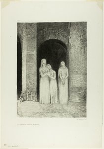 كانت الكاهنات منتظرات من الليل بواسطة Odilon Redon