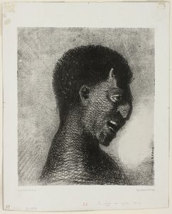 The Satyr with the Cynical Smile ، اللوحة 5 من 8 من "Les Origines" بواسطة Odilon Redon