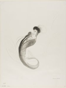 طباعة حجرية تجريبية بدون عنوان بواسطة Odilon Redon
