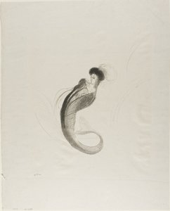 طباعة حجرية تجريبية بدون عنوان بواسطة Odilon Redon