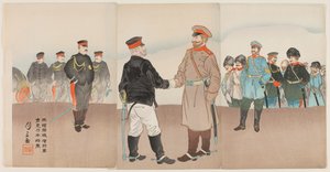 رفع حصار بورت آرثر: اجتماع عام ستوسيل مع الجنرال نوغي بواسطة أوغاتا جيسان