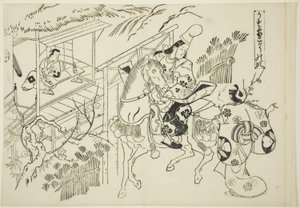 Usuyuki: مشهد Kogo (Usuyuki Kogo no dan) ، من سلسلة "مشاهد مشهورة من مسرحيات الدمى اليابانية (Yamato irotake)" بواسطة أوكومورا ماسانوبو