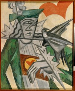 جاك القلوب - لوحة لأولغا فلاديميروفنا روزانوفا (1886-1918) ، زيت على قماش (78.5 × 64.5 سم)