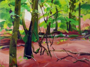 Forêt 20، 2017 (أكريليك على قماش) بواسطة أوليفييه موريل