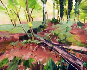 Forêt 25، 2017 (أكريليك على قماش) بواسطة أوليفييه موريل