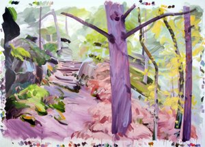 Forêt 35، 2018 (أكريليك على قماش) بواسطة أوليفييه موريل