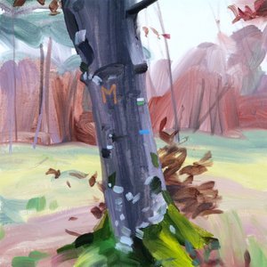 Forêt 38، 2018 (أكريليك على قماش) بواسطة أوليفييه موريل