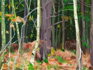 Forêt 7، 2015 (أكريليك على قماش) بواسطة أوليفييه موريل