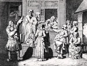الأم الجديدة ، من معرض "Galerie des mores، usages et costumes des Bretons de l'Armorique" بواسطة أوليفييه بيرين
