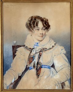 صورة للكاتب صوفي روستوبشين (1799-1874) ، كونتيسة سيغور رسم لأوريست أداموفيتش كيبرينسكي (كيبرينسكي) (1778-1836)