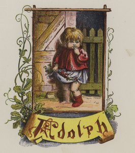 ولد صغير يسمى Adolph (لون ليثو)