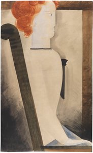امرأة جالسة ، 1929. بواسطة أوسكار شليمر
