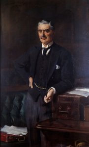 صورة لنيفيل تشامبرلين (1869-1940) (زيت على قماش)