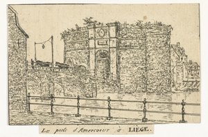 Amercoeurpoort te Luik بوابة Amercoeur في Liège (العنوان على الكائن) بواسطة أوتو بارون هوين