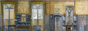 مشروع دراسة الدوق الأكبر إرنست لودفيج فون هيسن دارمشتات (1868-1937) ، صممه أوتو إيكمان (1865-1902). القرن ال 19
