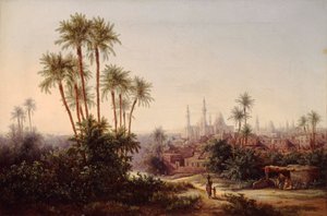 منظر للقاهرة ، ١٨٦٧. بواسطة أوتو جورجي