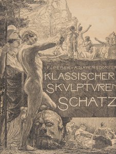تصميم غلاف "Klassischer Skulpturenschatz" ، أواخر القرن التاسع عشر ، أواخر القرن التاسع عشر.