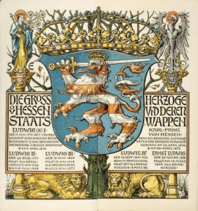 Die Grossherzoge von Hessen und deren Staatswappen بواسطة أوتو هوب