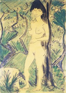 عارية في الغابة ؛ Akt im Wald ، c.1922-1923