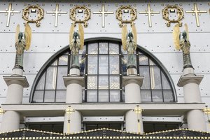 كنيسة Am Steinhof (كنيسة Leopld) التي صممها Otto Wagner ، فيينا ، النمسا (صورة)