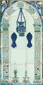 محراب ، دمشق ، سوريا ، ج .1574 بواسطة المدرسة العثمانية