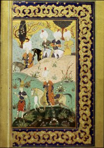 الإمبراطورية العثمانية: تمثيل للسلطان سليم الأول المسمى الرهيب (1470-1520) على ظهور الخيل. صورة مصغرة من "الديوان" (مجموعة قصائد) كتبها السلطان سليم الأول (السيدة FY1330 ، صفحة 27) من القرن السادس عشر. اسطنبول ، مكتبة الجامعة بواسطة المدرسة العثمانية