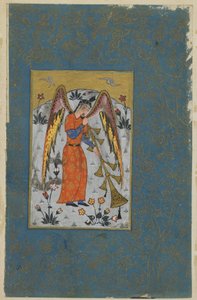 الملاك Israfil ، c.1580-90 بواسطة المدرسة العثمانية