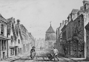 Cheesehill Street Winchester ، حوالي 1830 (نقش) بواسطة أوين براون كارتر
