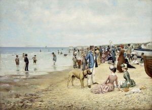يوم على الشاطئ ، 1885 بواسطة أوين دالزيل
