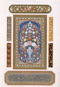 هندي ، اللوحة الرابعة ، من "قواعد الزخرفة" تأليف أوين جونز (1809-1868)