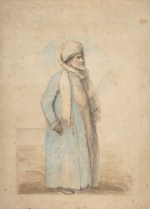 الرجل الملتحي بالزي الشرقي ، كاليفورنيا. 1780. بواسطة أوزياس همفري