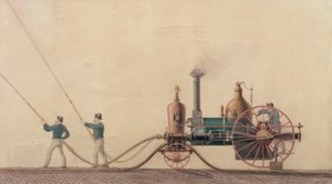 أول محرك إطفاء بالبخار تم استخدامه في الولايات المتحدة عام 1841 ، 1865 بواسطة هودج العلاقات العامة