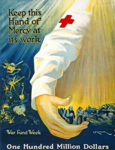 حافظ على يد الرحمة هذه في عملها ، أسبوع صندوق الحرب ، مائة مليون دولار ، حوالي 1917-20