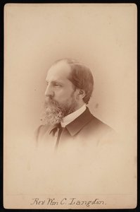 صورة للقس ويليام تشونسي لانغدون 1831-1895 ، حوالي 1881. بواسطة باخ بروس