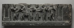 الإغاثة Bacchanalian ، باكستان ، Gandhara ، منطقة بونر ، أوائل فترة كوشان (1-320 م) (الشست) بواسطة المدرسة الباكستانية