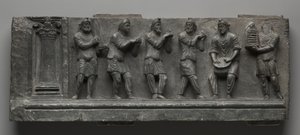 الإغاثة Bacchanalian ، باكستان ، Gandhara ، منطقة بونر ، أوائل فترة كوشان (1-320 م) (الشست) بواسطة المدرسة الباكستانية