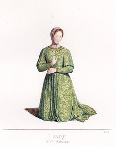 لور دي ساد (1310-1348) - لورا بترارك ، من صورة سيمون مارتيني بواسطة باولو ميركوري