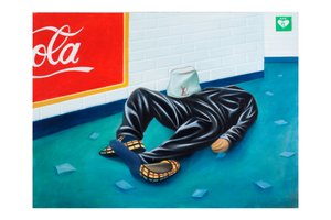 ميثولوجيكا رقم 5: زيوس، 2025 (زيت على لوح خشبي) بواسطة 