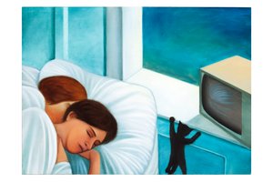 ميثولوجيكا رقم 8: هيلين، زيت على لوح خشبي، 2025 (زيت على لوح خشبي) بواسطة 