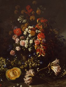 زهور بوعاء من الكريستال ، بقلم باولو بوربورا (1617-1673)
