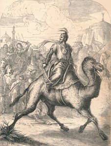 صلاح الدين الهروب على جراد سريع ، 1869 بواسطة باولو بريولو