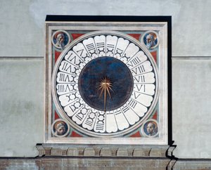 Clock face with heads of prophets بواسطة باولو أوشيلو