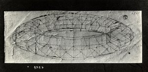 دراسة "mazzocchio" (قاعدة ملفوفة مبطنة للغطاء) (قلم وحبر على ورق) بواسطة باولو أوشيلو