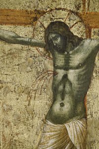 المسيح ، التفاصيل من 1630100 Polyptych من صلب المسيح مع القديسين بواسطة باولو فينيزيانو