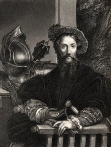 كريستوفر كولومبوس (1451-1506) (النقش) بواسطة بارميجيانينو