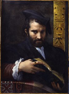 صورة لرجل مع كتاب ، حوالي 1524.