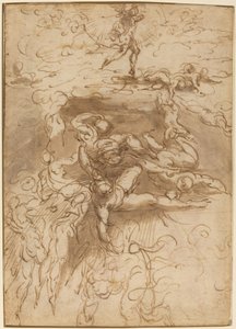 سقوط الملائكة المتمردين [وجه الوجه] بواسطة بارميجيانينو