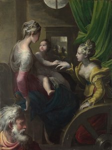 الزواج الصوفي للقديسة كاترين ، ج. 1527-1530 بواسطة بارميجيانينو