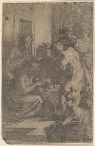 الميلاد ، كاليفورنيا. 1527 - 30. بواسطة بارميجيانينو